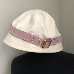 Vintage Coach Signature Ivory Hat